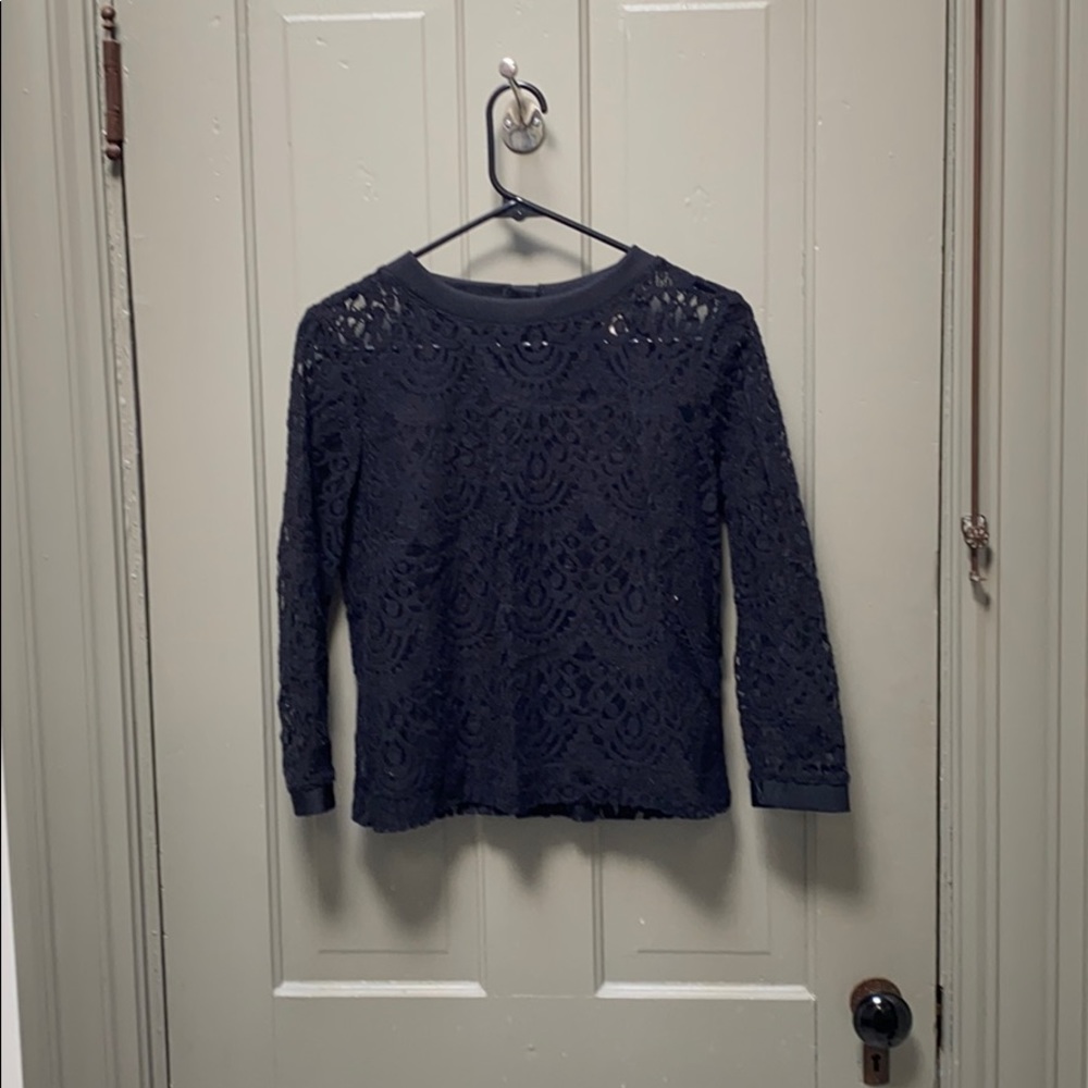 Banana Republic Lace long sleeve shirt